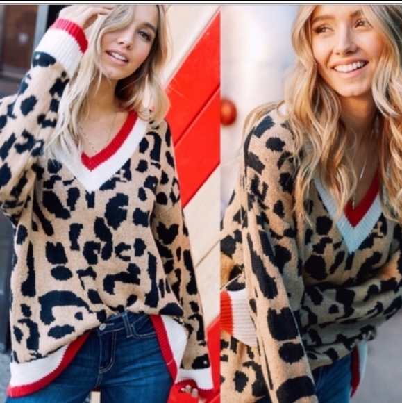 hyped unicorn leopard sweater